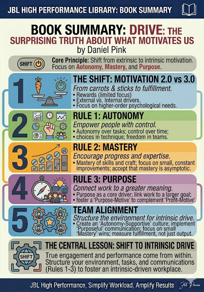 Drive by Daniel Pink: Motivation 3.0 Summary