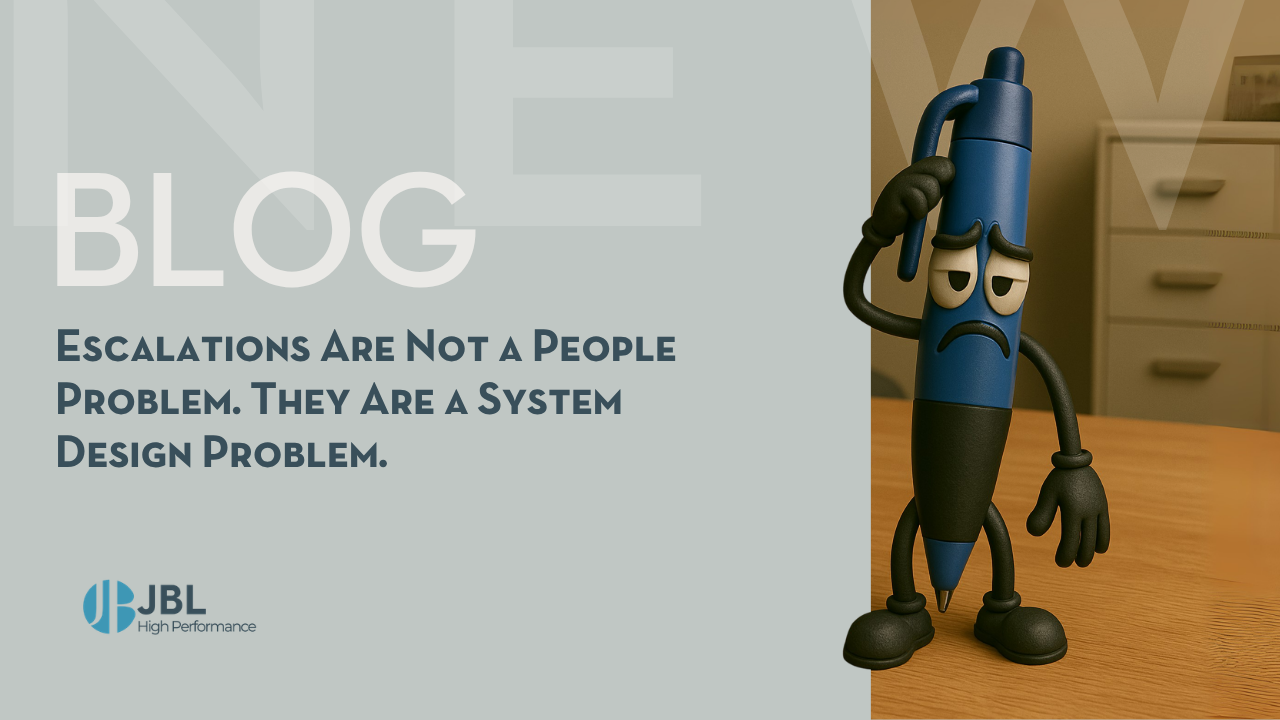 Escalations Are Not a People Problem. They Are a System Design Problem.